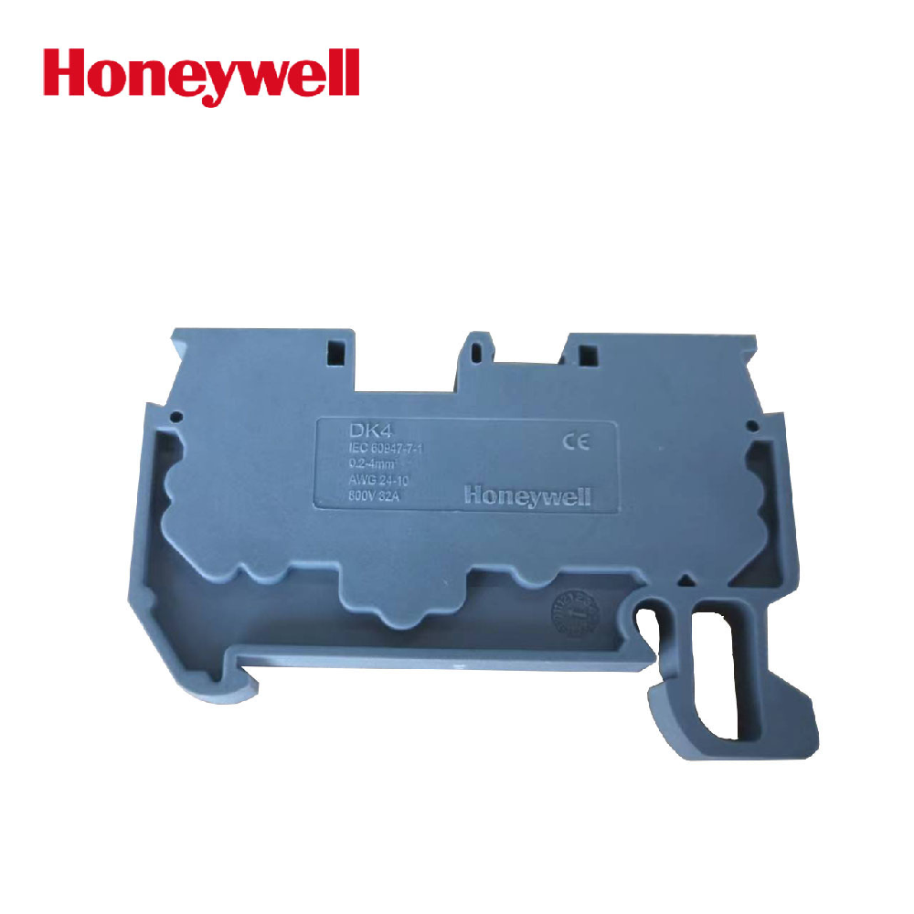 Honeywell霍尼韦尔DK4直插式导轨接线弹簧端子 自带端板弹簧端子